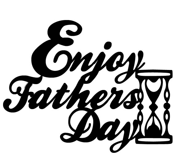 Enjoy fathers day  58 x 46 mm Pack of 10